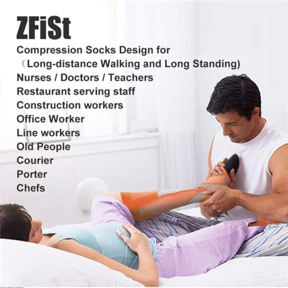 3 Pair Sport Compression Socks Men Women, Compression Stocking Nurse Socks - Picture 3 of 7